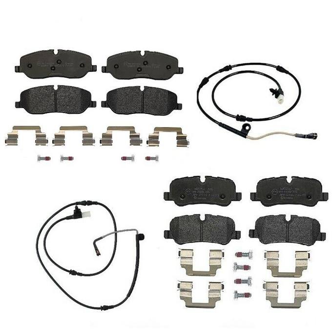 Land Rover Brakes Kit - Brembo Pads Front  and Rear (Low-Met) SOE000025 - Brembo 1563833KIT